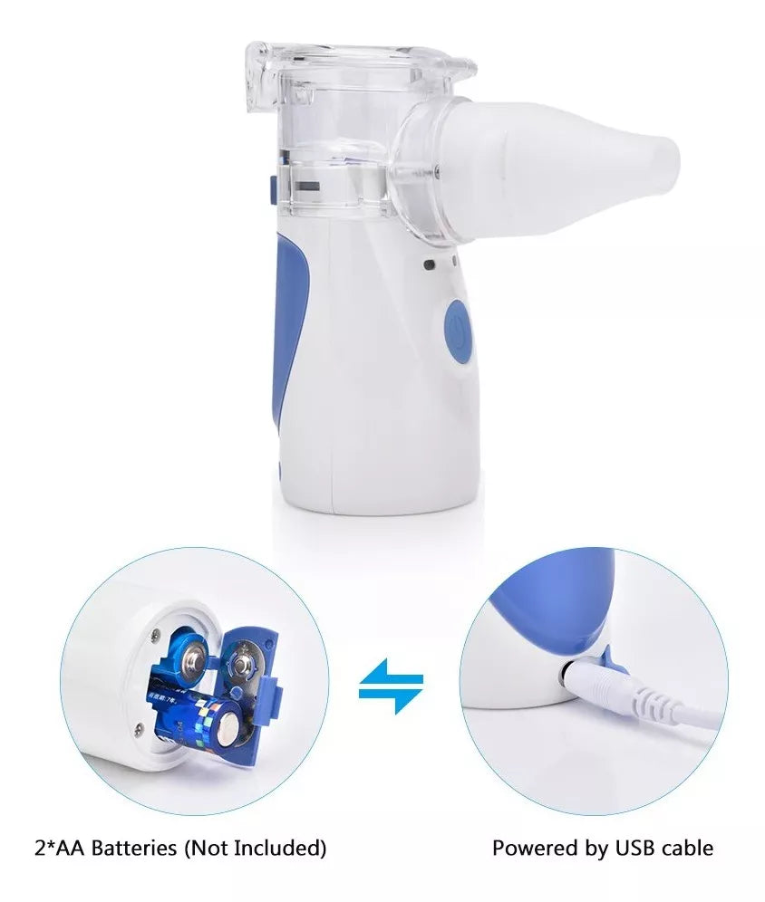 Mini Nebulizador Portátil, Inhalador Silencioso Niños Adulto